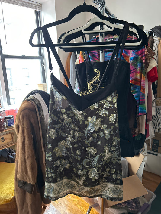 Free people Floral tank top with adjustable straps