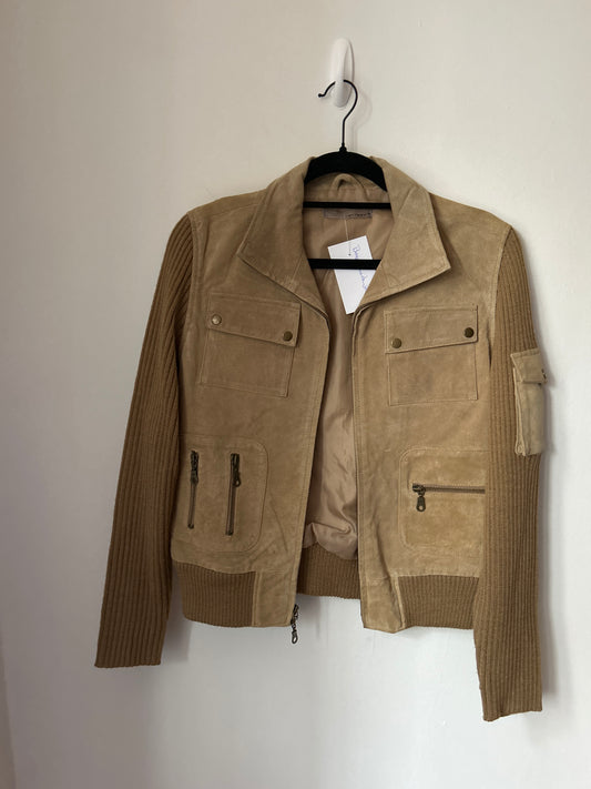 JM beige suede knit 102