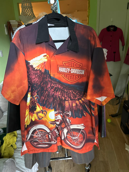 Harley Davidson button up