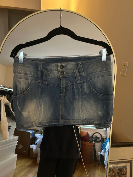 Denim Rules denim mini skirt