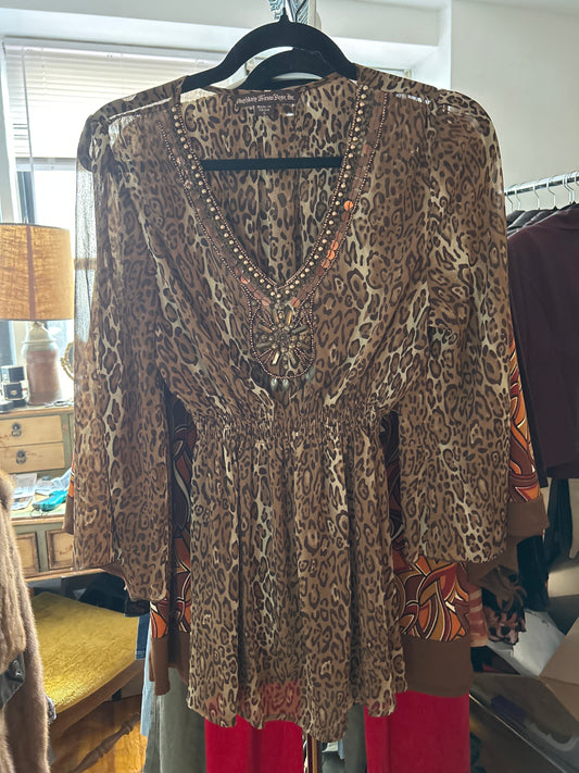Mush baby Sienna Rose leopard top