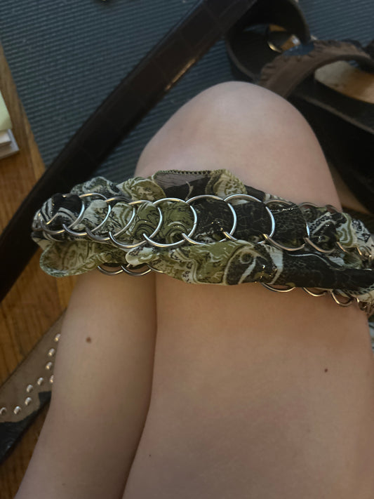 Metal belt with scarf JM 343