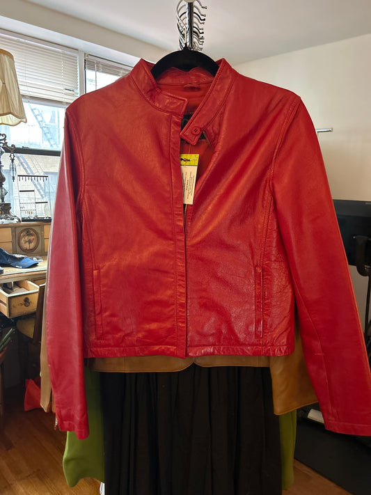 JM 263 red leather jacket
