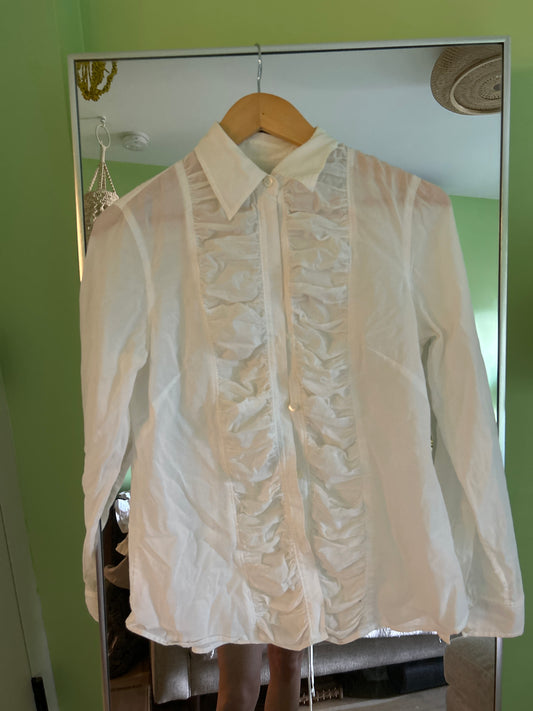 Banana republic white button up