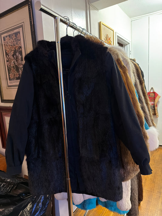 Black mink coat JM 7
