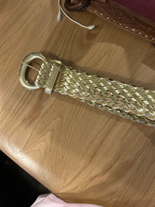 Gold braided belt