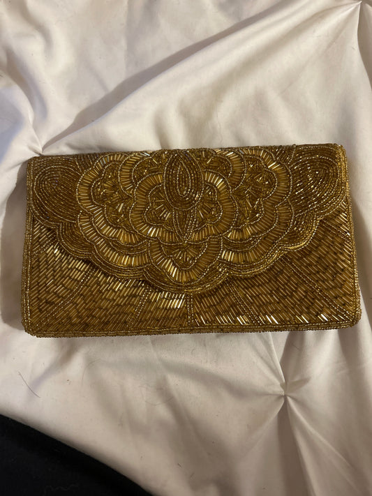 Gold beaded bag
