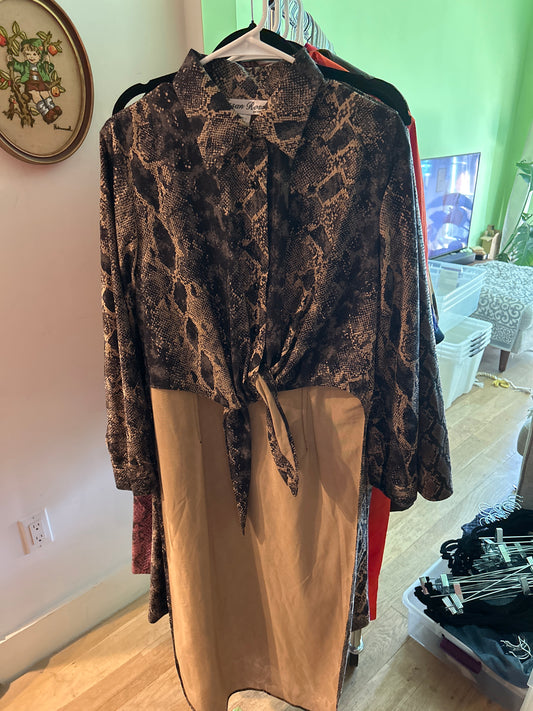 Susan Ross snakeskin set