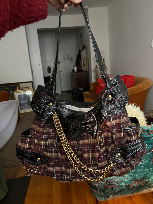 JM Isabella Fiore plaid bag 153