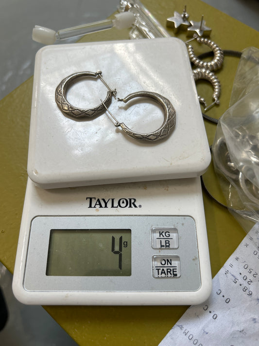 Etched hoops 01505N