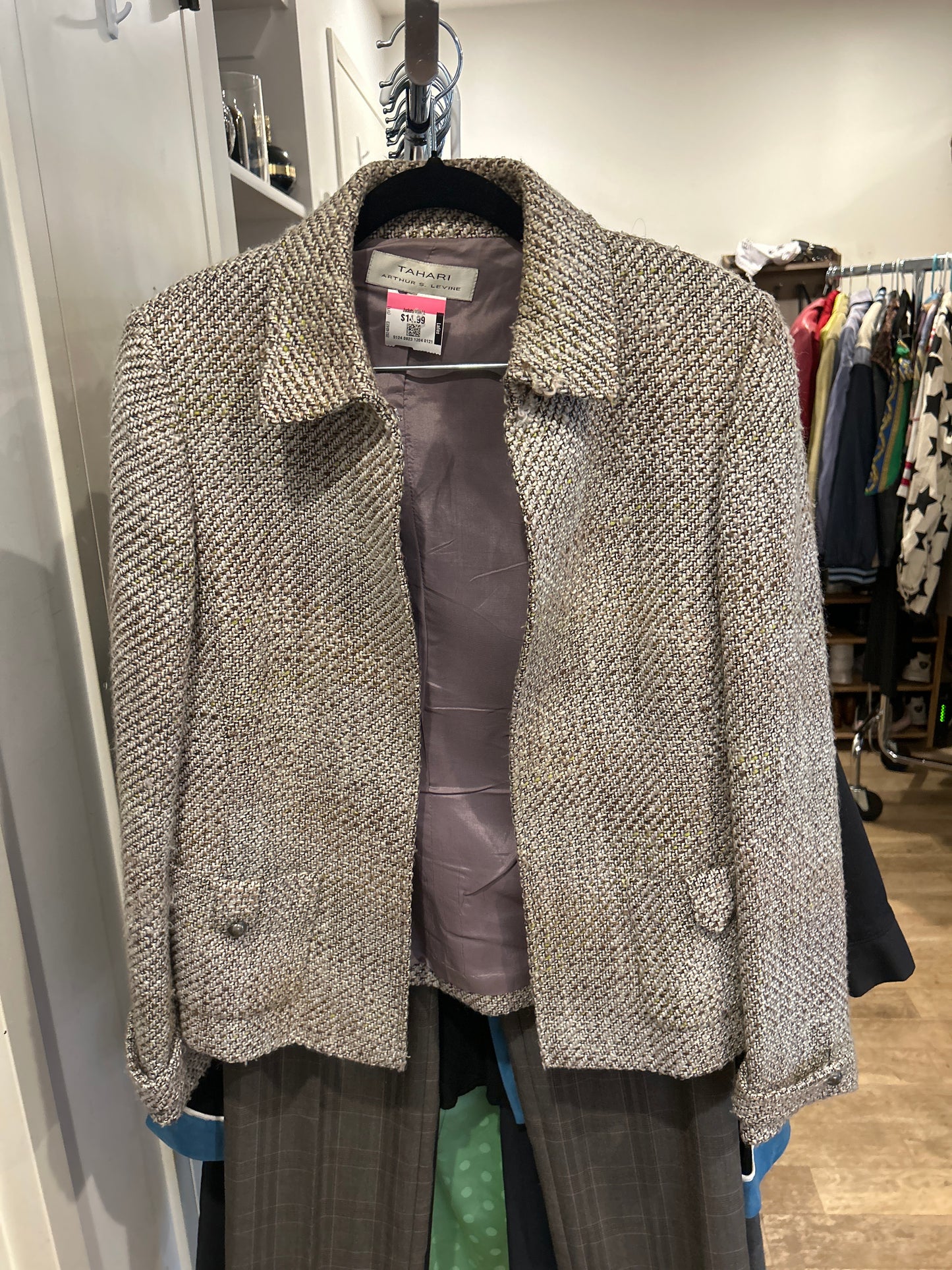Tahari tweed blazer