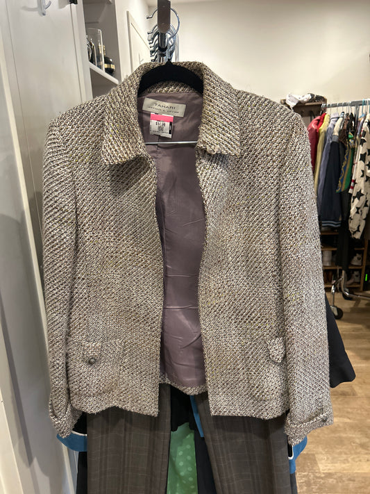 Tahari tweed blazer