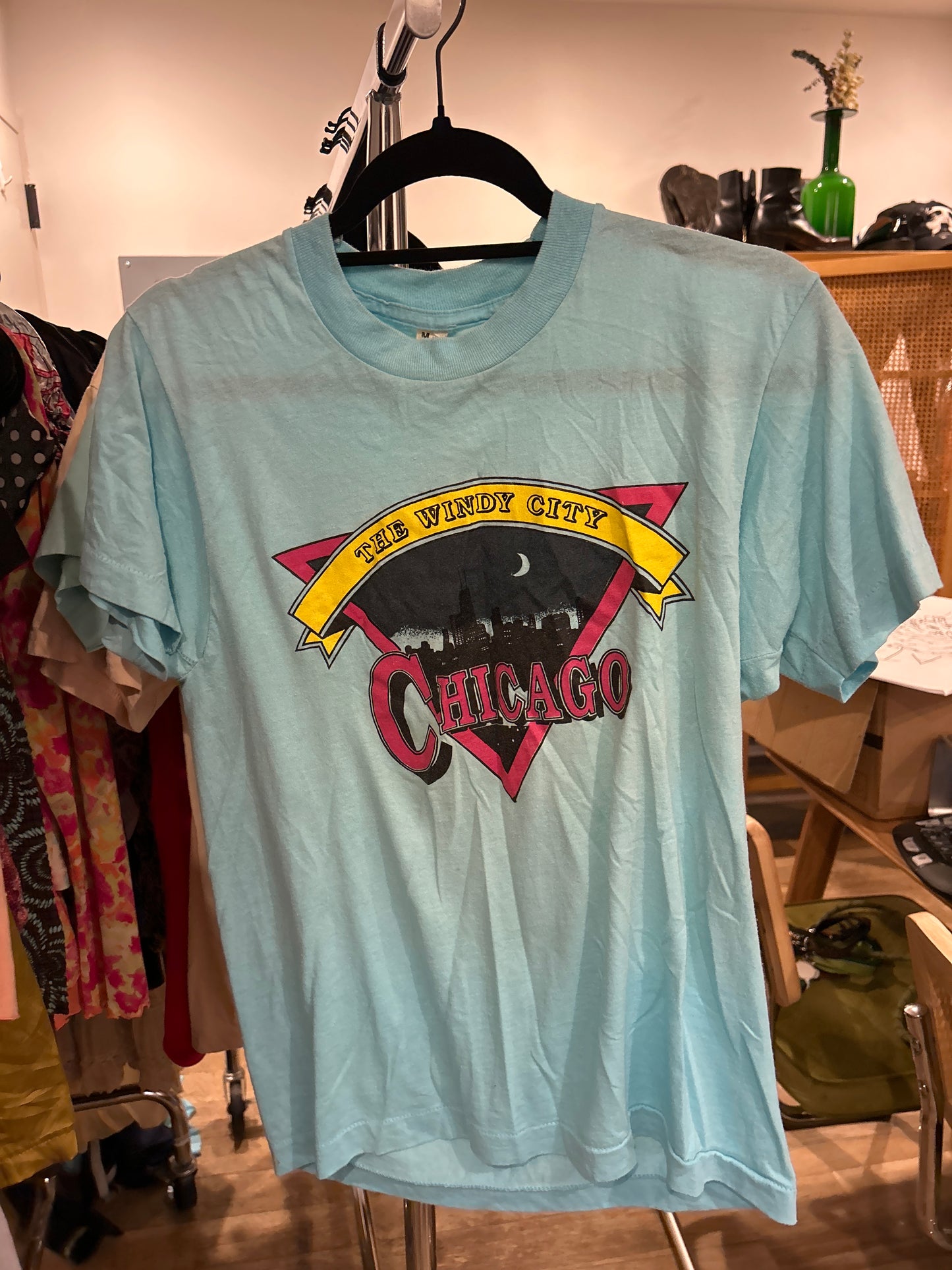The Windy City teal t-shirt