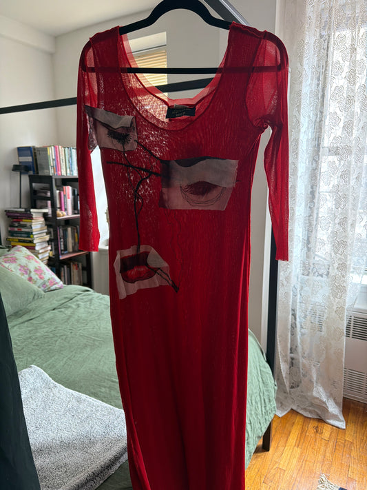 Gaultier 2002 S/S red dress