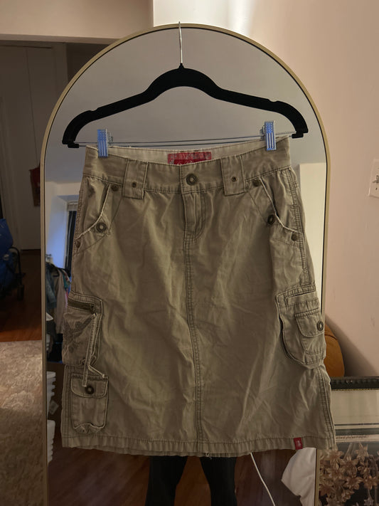 Edc khaki cargo skirt