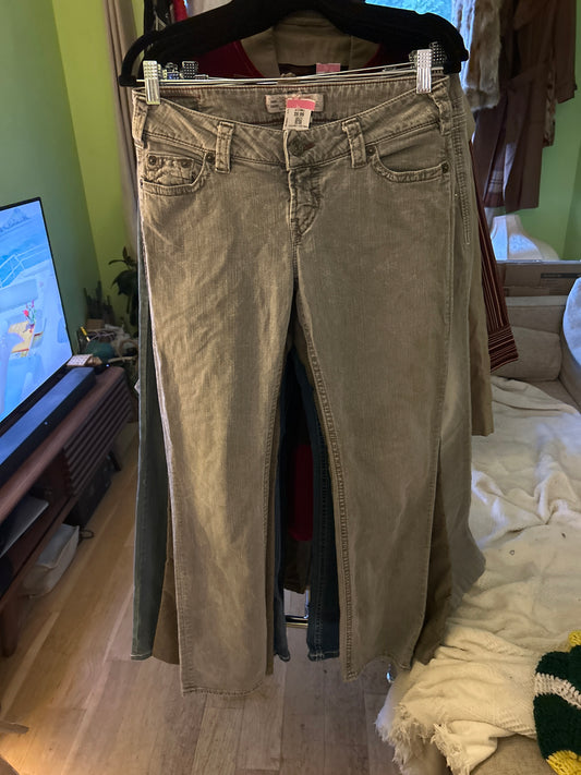 Grey low rise jeans