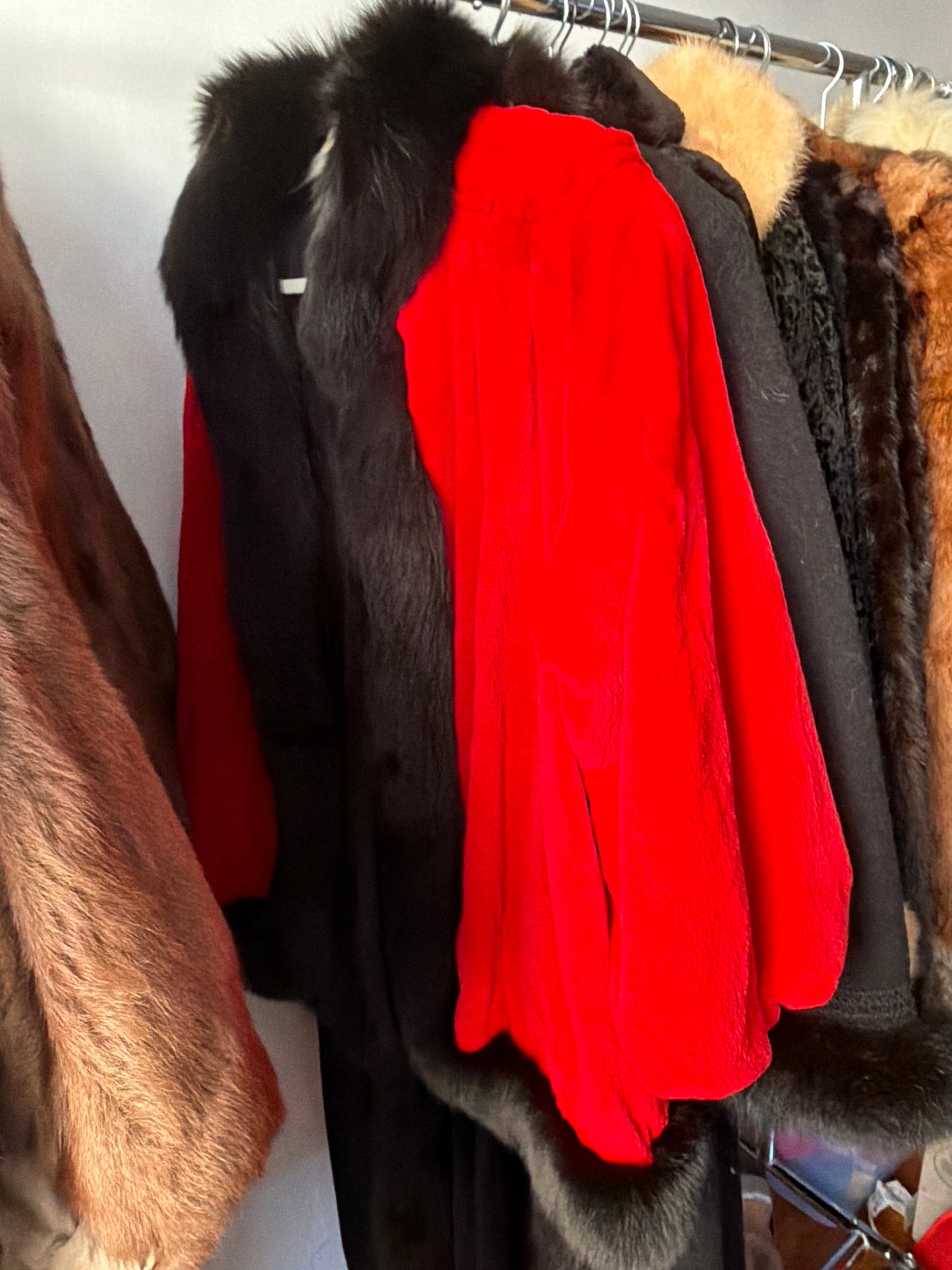 Red/black fox jacket JM 16B