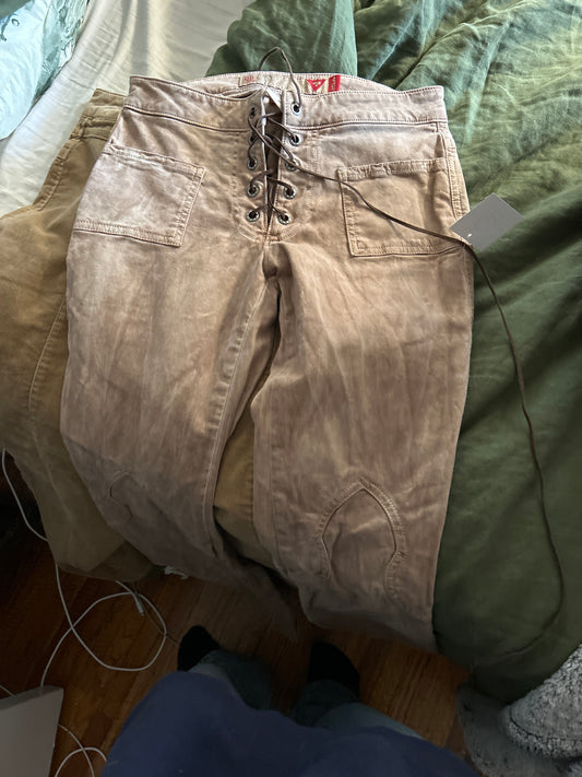 Guess jeans lace up pant