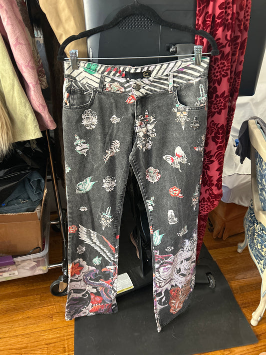 JM Cavalli print jeans 217