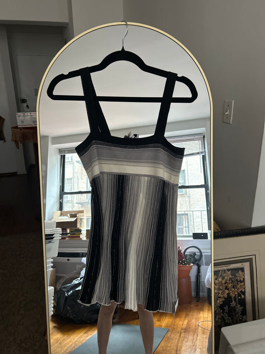 Black and white missoni tank top