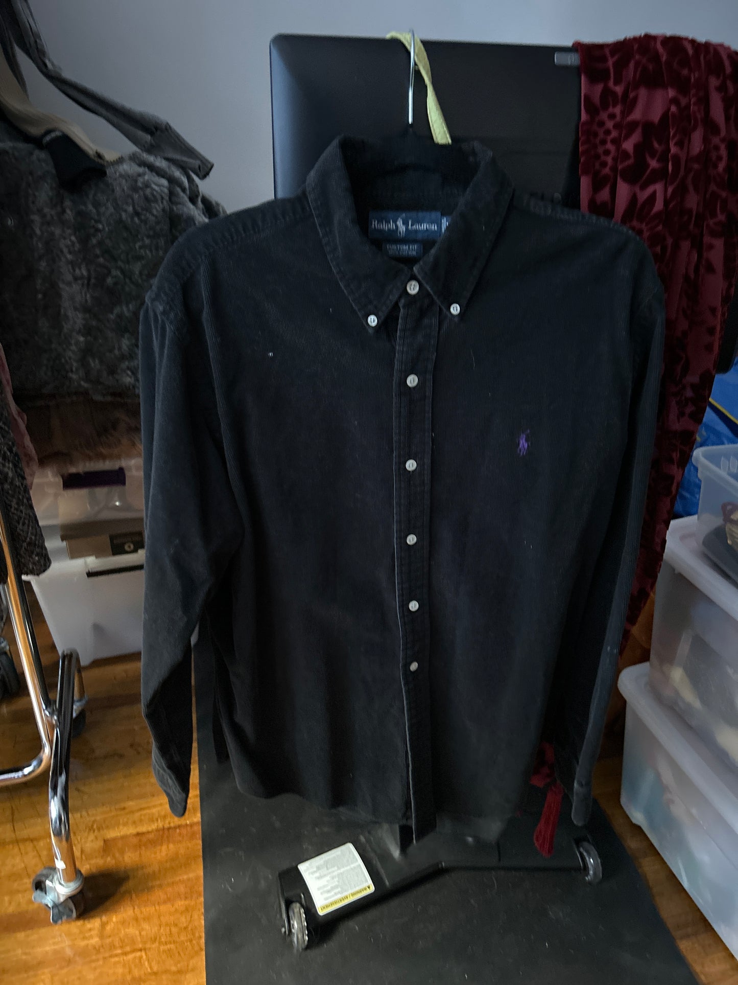 Ralph Lauren navy corduroy button up
