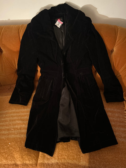 Black velvet jacket petite