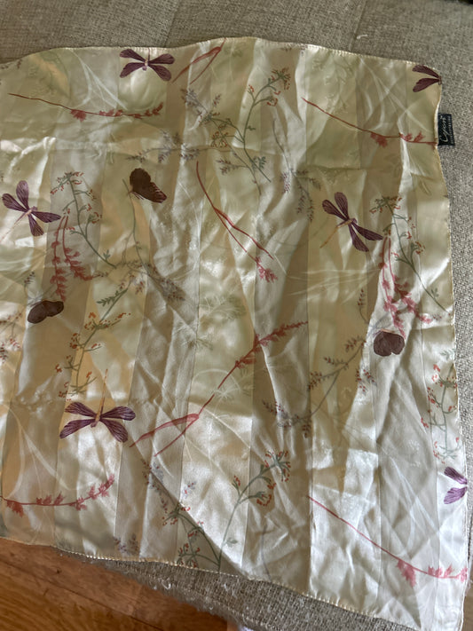 Dragonfly silk scarf