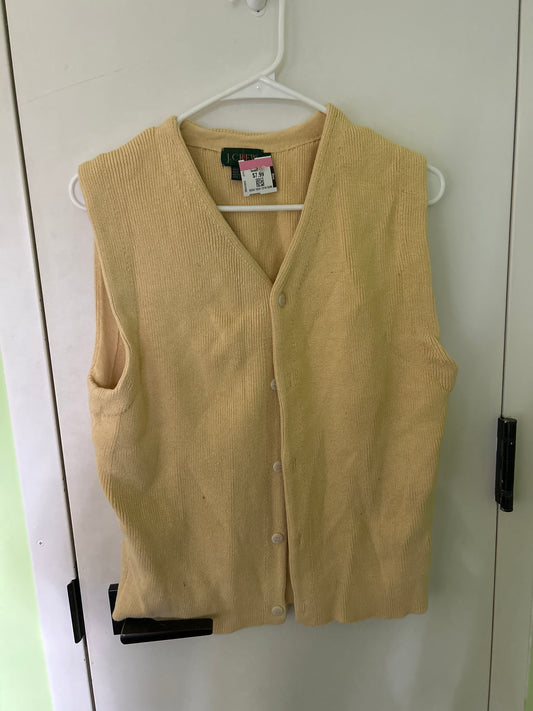 J. Crew yellow sweater vest