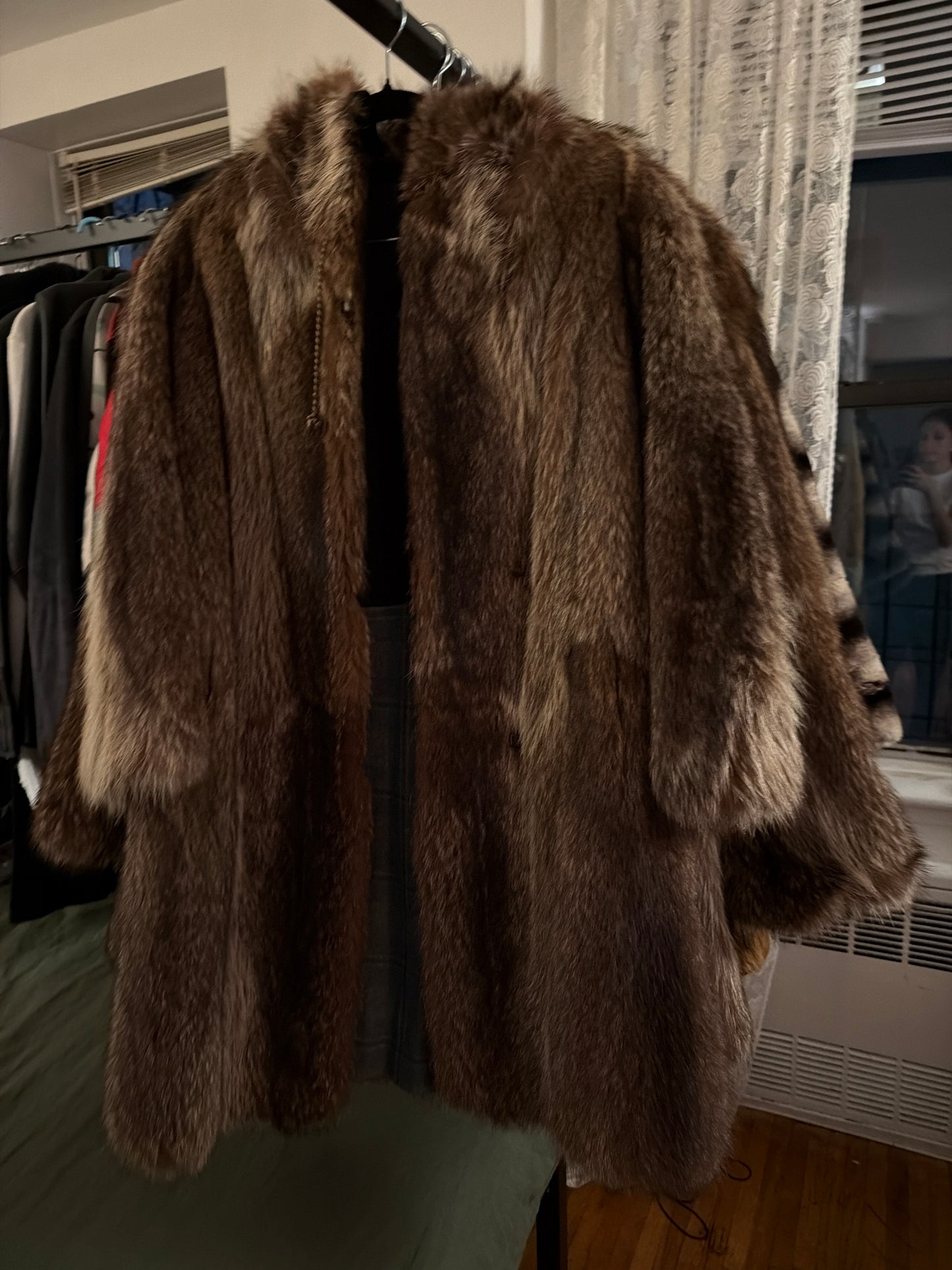 Raccoon jacket with hood JM 27