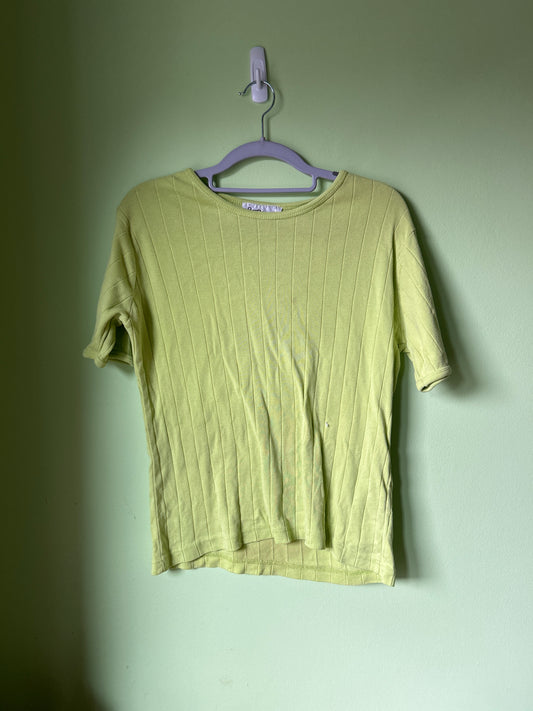All points lime green t-shirt