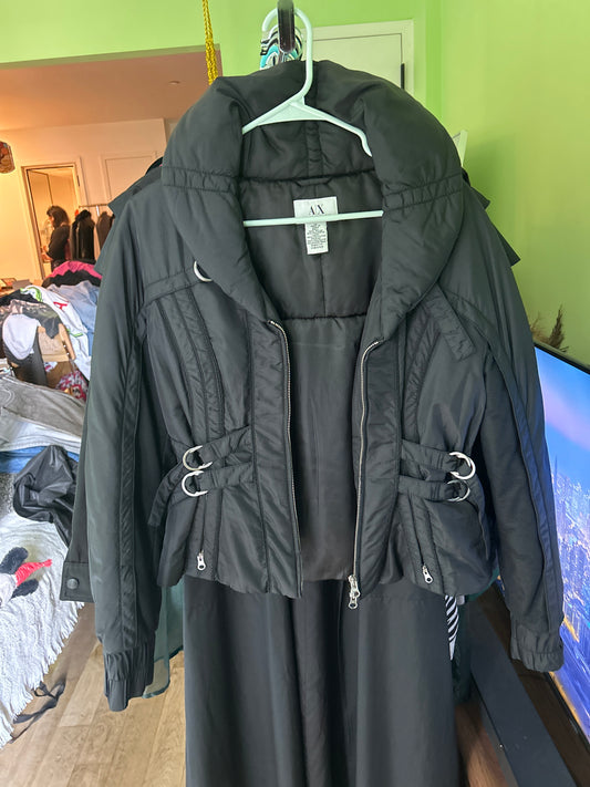 Armani cropped puffer