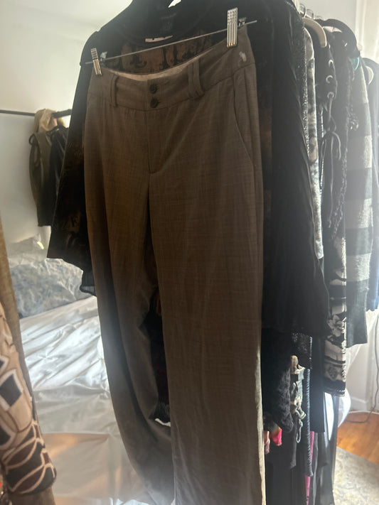Banana Republic grey plaid trouser