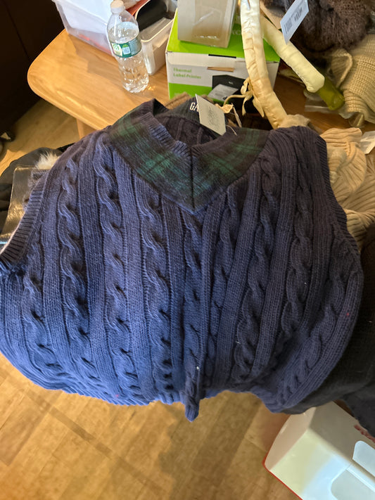 Navy gap sweater vest