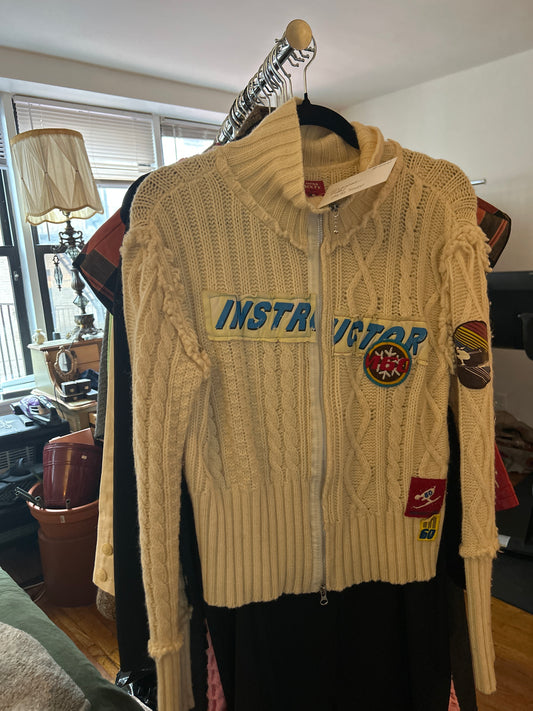 JM 240 miss sixty ivory zip up