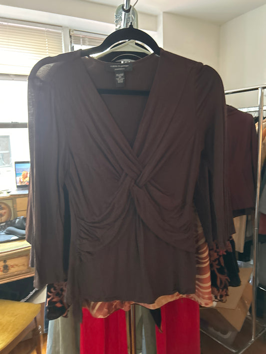 Cable & gauge petites brown top