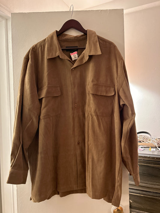 Cartucci brown button up w pockets