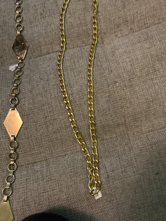 Gold chain belt