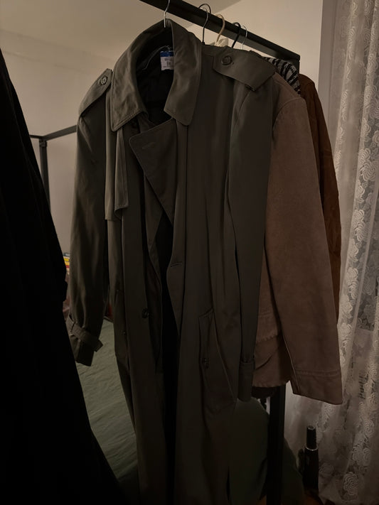 Dark green trench