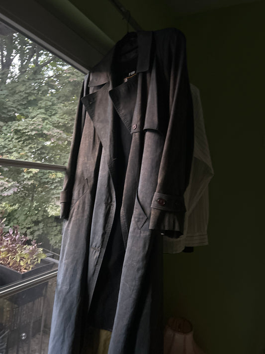 London fog marbled trench coat