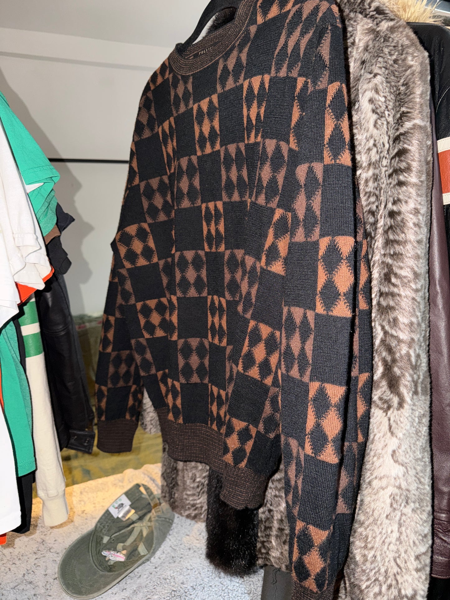 Tulliano brown and black sweater