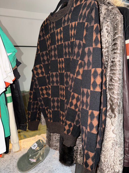 Tulliano brown and black sweater