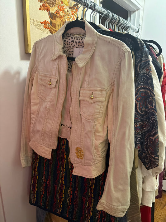 Roberto Cavalli white jacket JM 29B￼