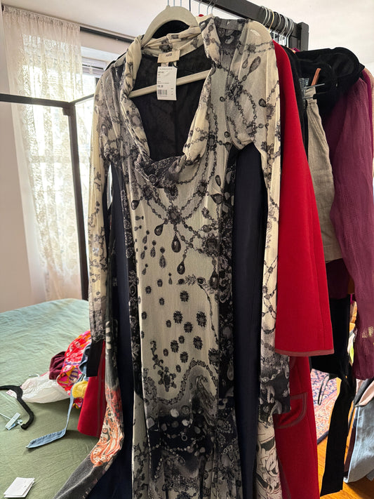 Fuzzi mesh dress