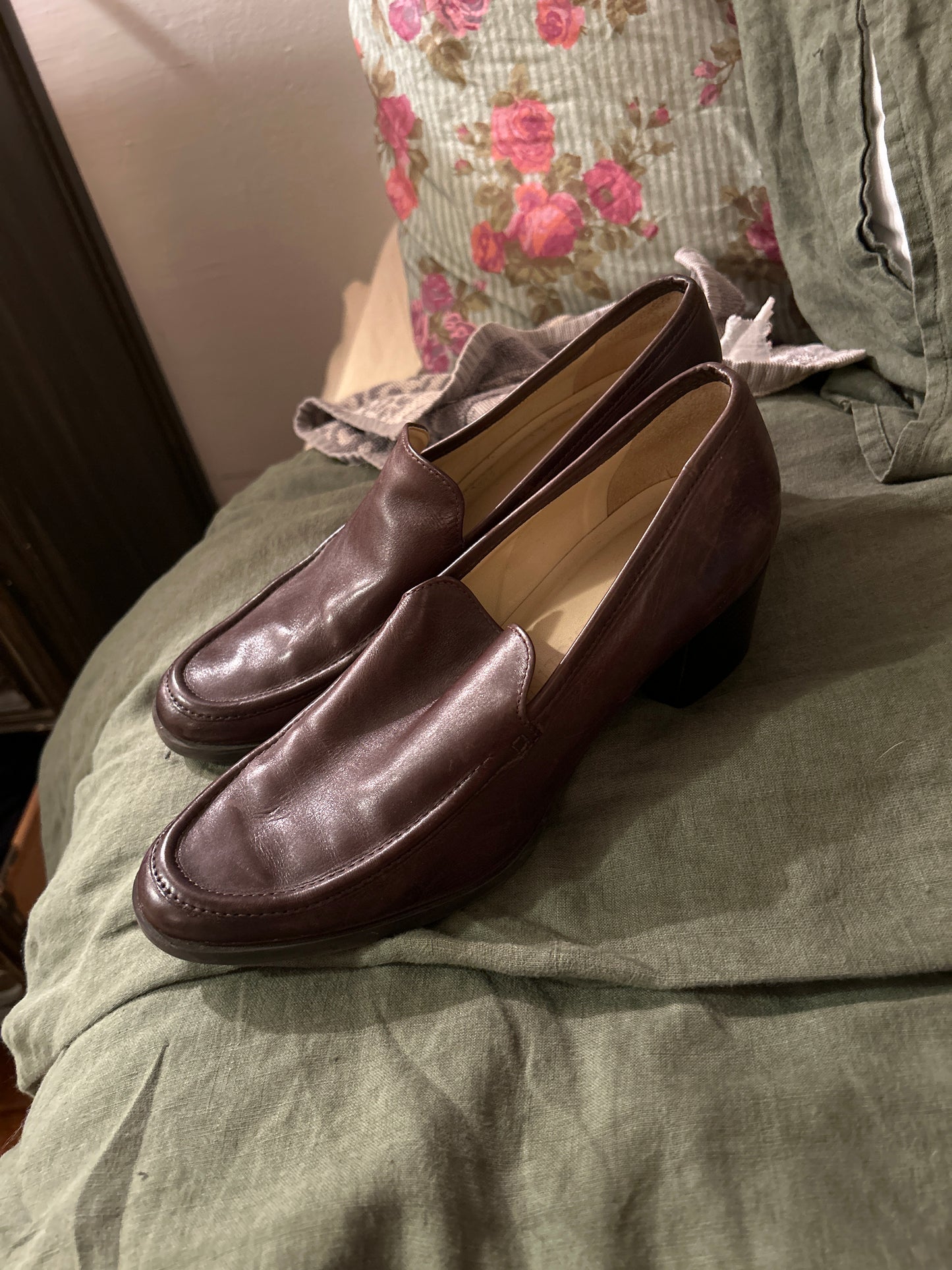 Street rat brown Italian leather loafer sz 8