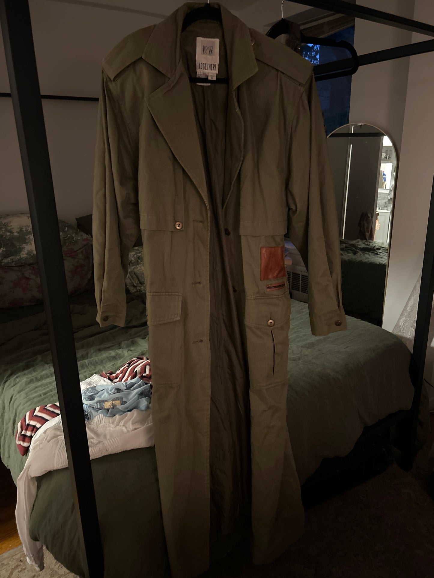 Together! Army green trench
