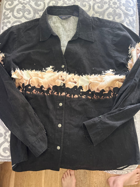 Western horse button up