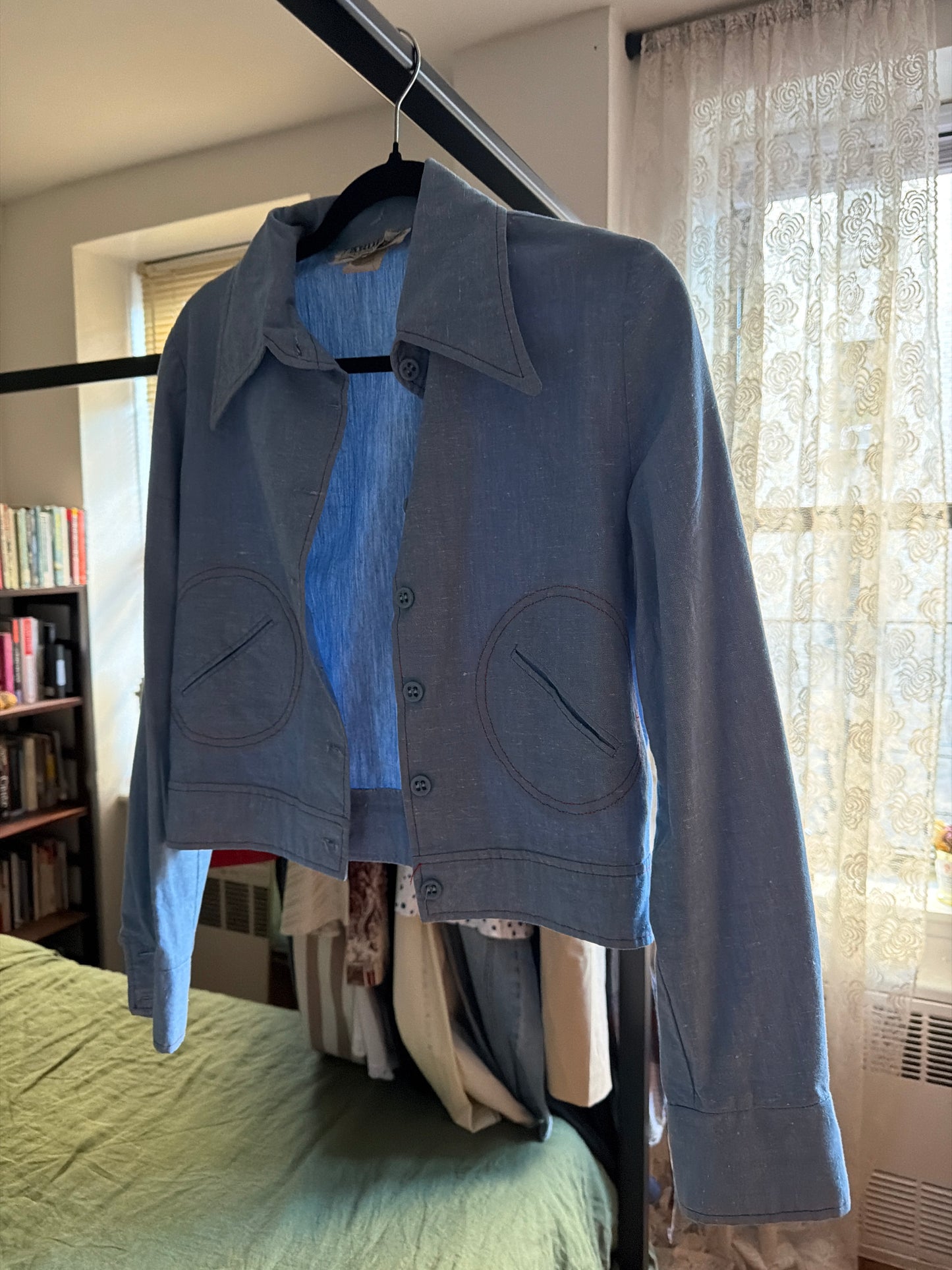 Ardee blue linen jacket