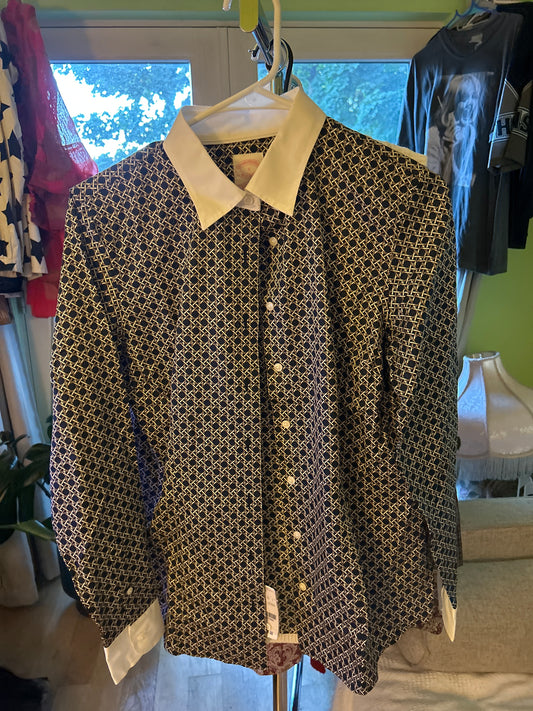 Brooks brothers printed button up shirt