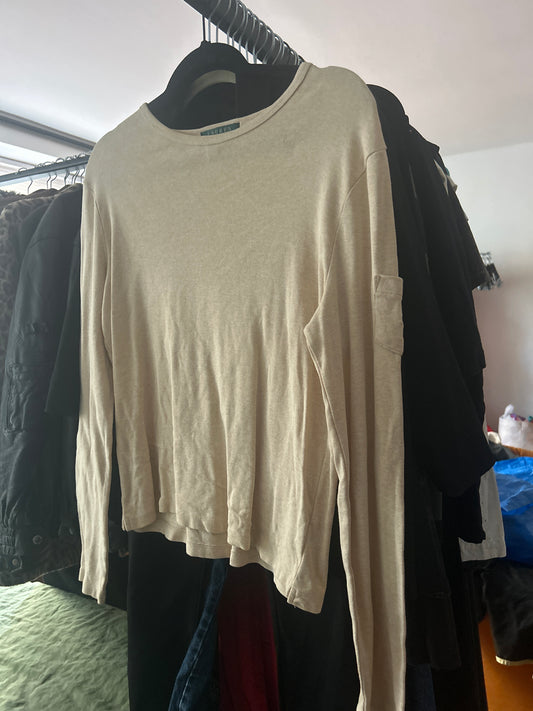 Ralph Lauren tan long sleeve