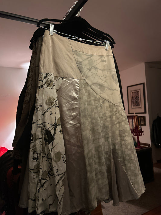 Vers Australia layered print skirt